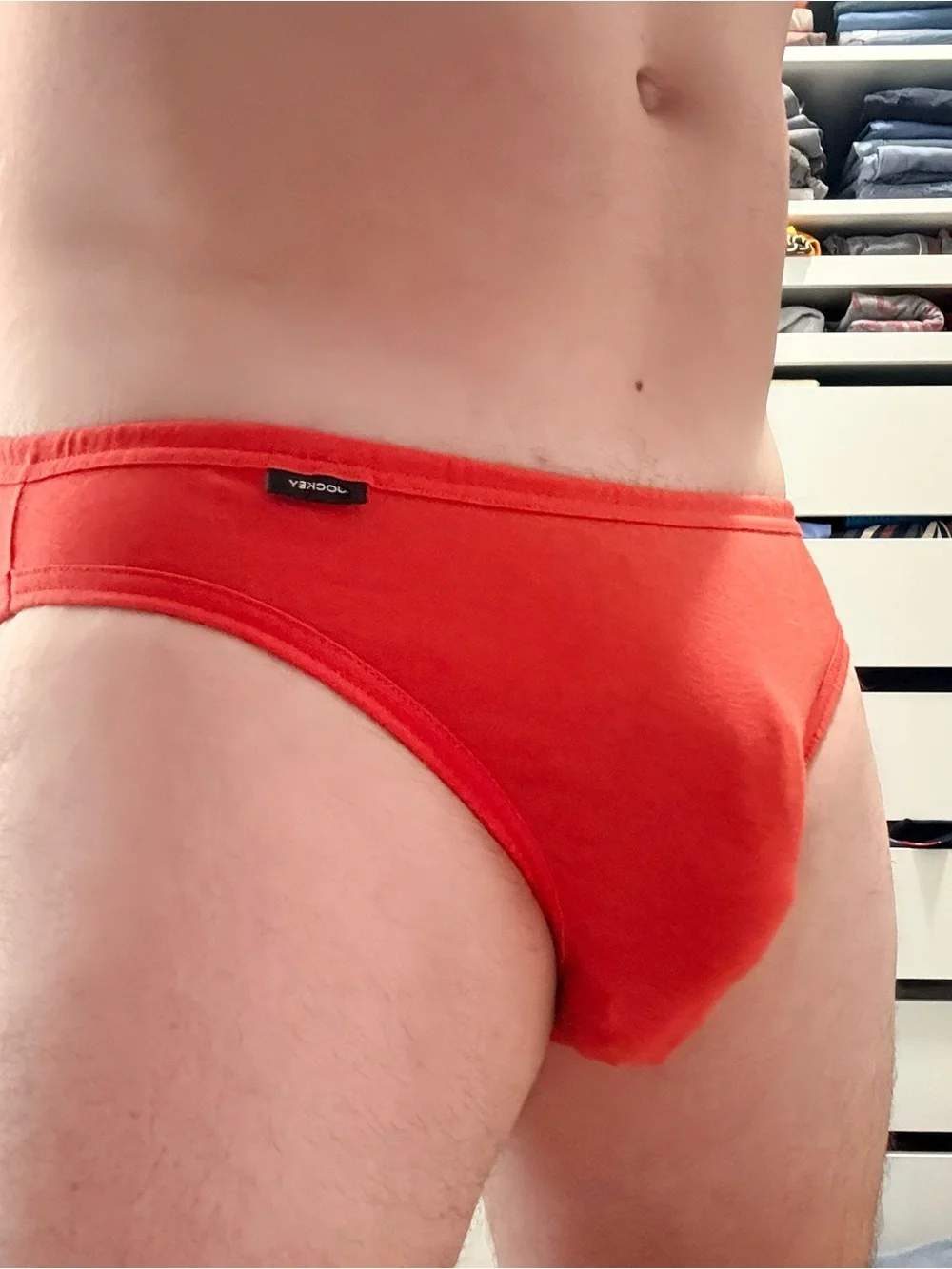 Jockey Men's Bright Orange Cotton Briefs